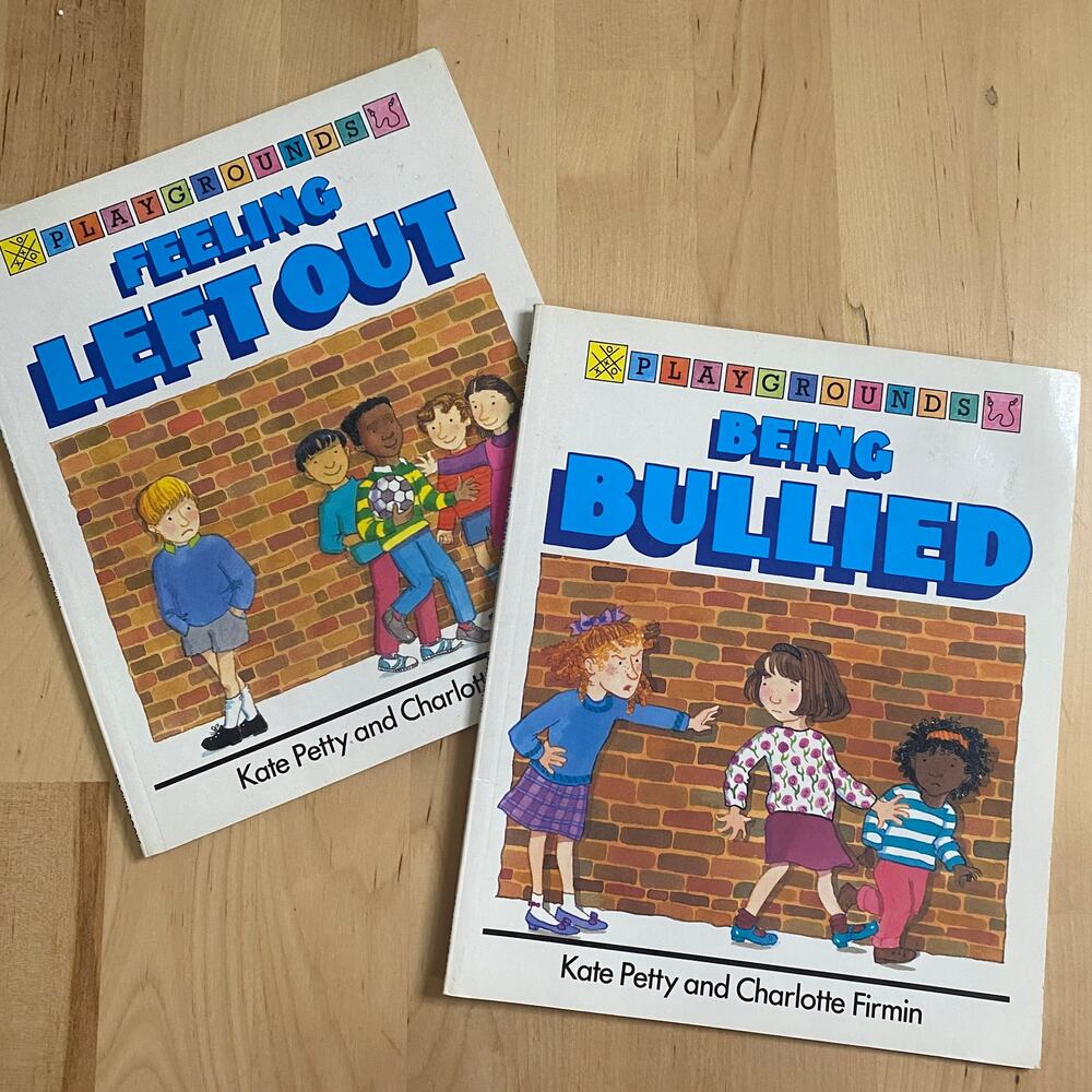 Vintage 1992 Playgrounds Feeling Left Out & Being Bullied Book Bundle